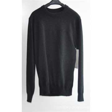 Rundhals Pure Farbe Strick Pullover Pullover für Männer